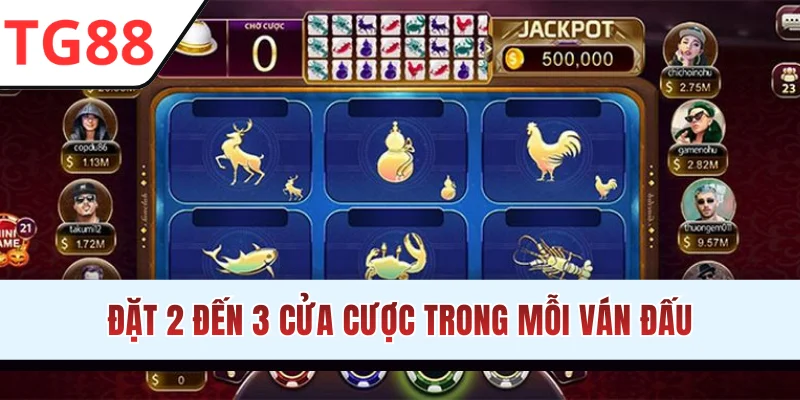 Đặt 2 đến 3 cửa cược trong mỗi ván đấu